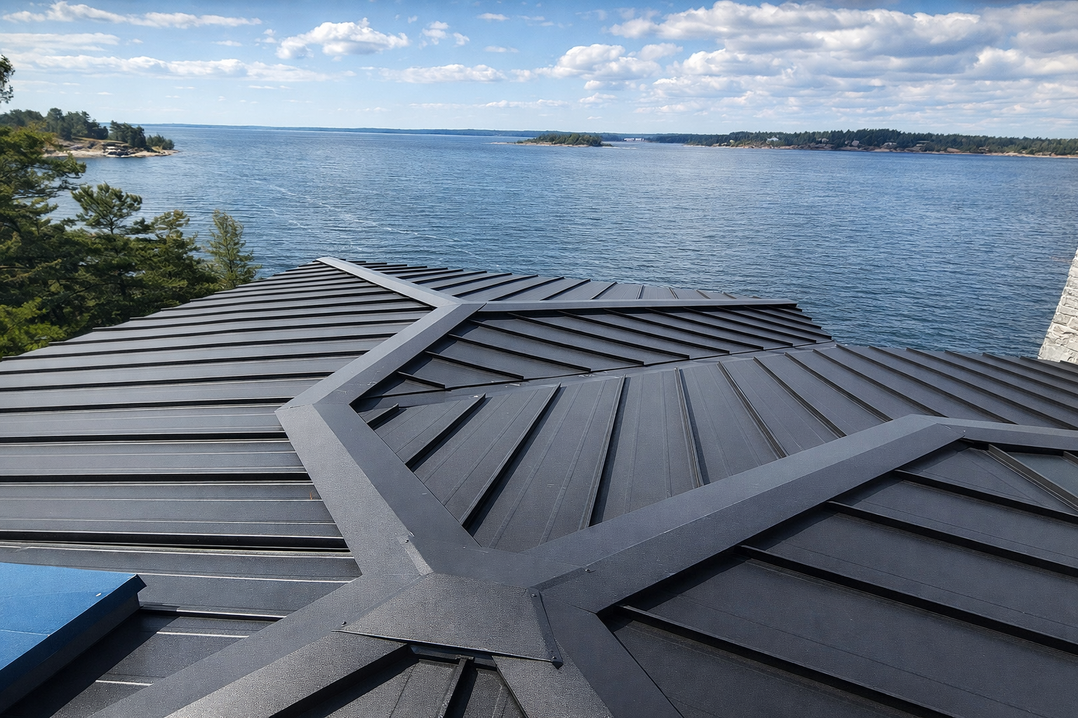 Metal roofing project photo