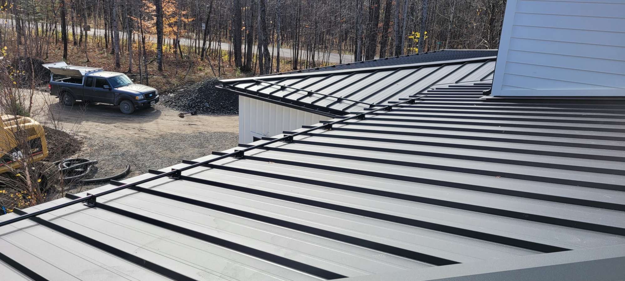 Standing seam metal roof detail